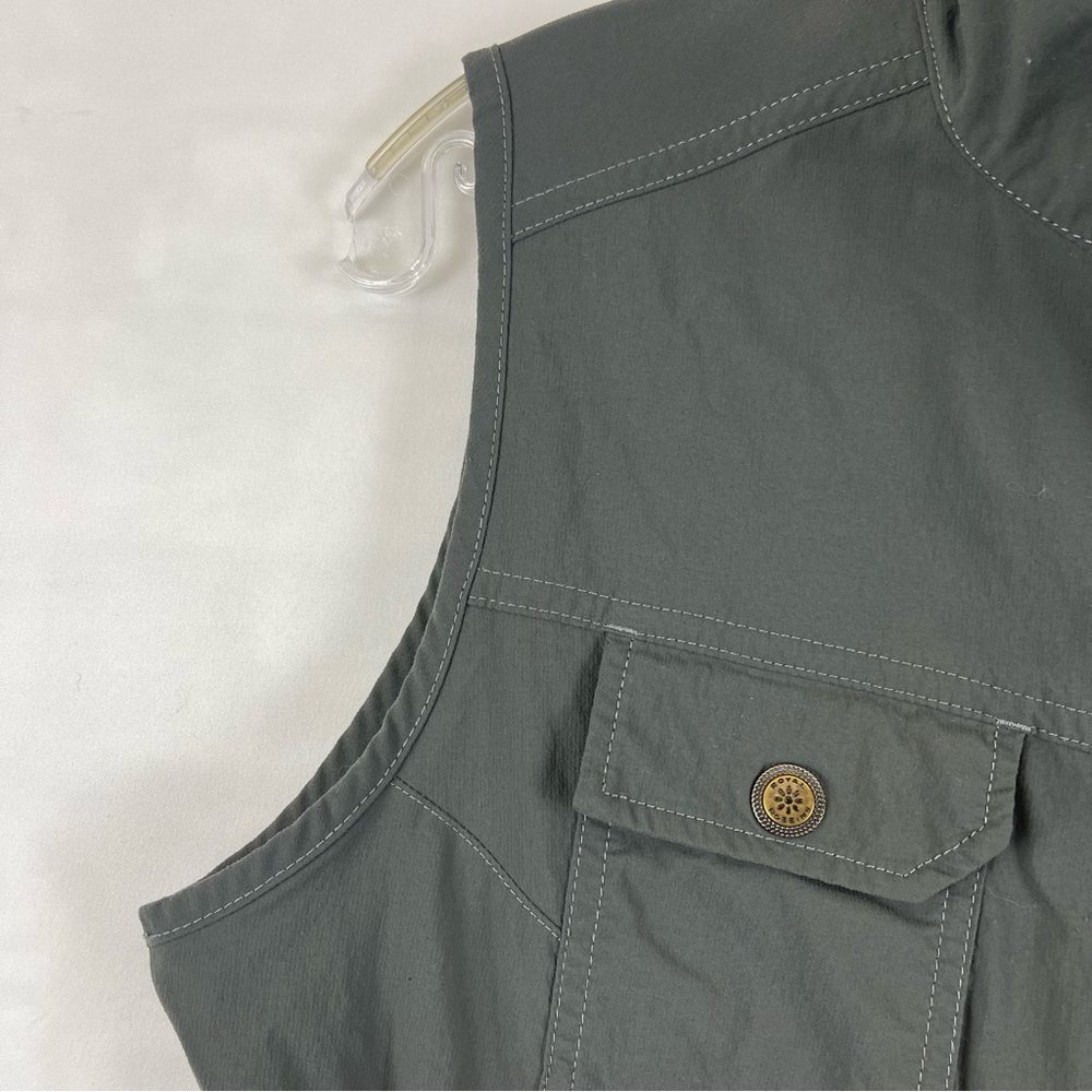 Royal Robbins Performance Utility Vest‎ Men’s M Gray Outdoor Travel Hiking Zip - Picture 4 of 16